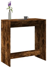 vidaXL Masă de bar, stejar fumuriu, 102x50x103,5 cm, lemn prelucrat