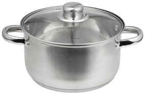 Oala inox cu capac 20cm, 3.1L, Santo