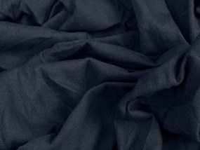 Cearsaf jersey cu lycra bleumarin 180 x 200 cm