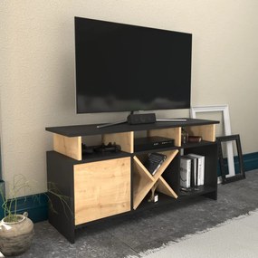 Comoda TV Auburn - Antracit, Oak