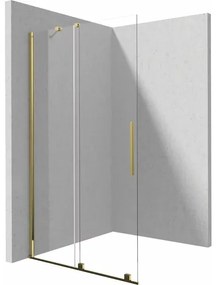 Paravan de dus Walk-in Deante Prizma auriu periat 100x195 cm