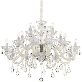 Lustră de cristal pe cablu Ideal Lux COLOSSAL 15×E14/40W/230V
