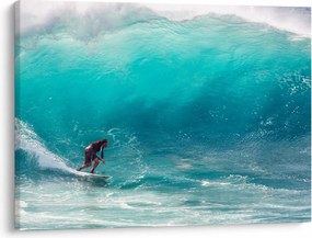 Tablou - Surfer în valuri (70x50 cm)