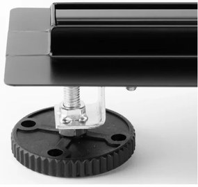 REA-G2710 - Canal de scurgere NEOX SLIM 70 cm oțel inoxidabil/negru