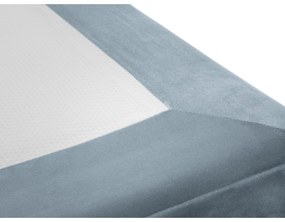 Pat de o persoană din catifea albastru deschis 90 x 200 cm Lia- Cosmopolitan Design