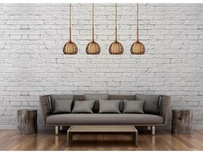 Lustră pe cablu NEST 4xE14/6W/230V cupru Klausen 114002