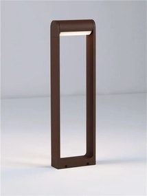 Stalp exterior LED 3000K IP65 Rox corten, H-60cm