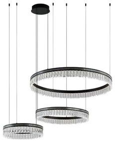 Candelabru din cristal cu LED reglabil, suspendat pe cablu THALIA LED/120W/230V 3000-6000K + telecomandă