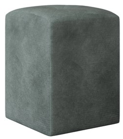 Taburet Tapitat Talin, Menta, Stofa, L 35 x l 35 x H 45 cm