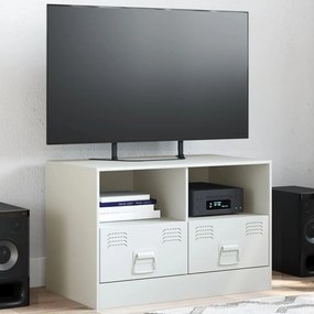 vidaXL Comodă TV, alb, 67x39x44 cm, oțel