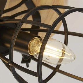 Plafoniera design geometric cu 3 spoturi Vision Cage