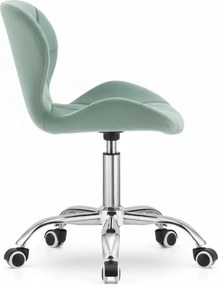 OFERTA Scaun de birou verde-menta AVOLA VELVET II. calitate
