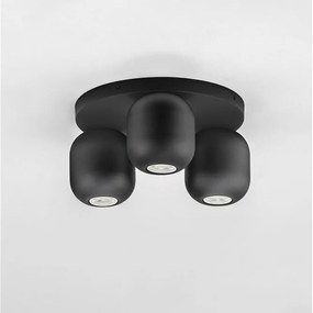 Plafoniera cu 3 spoturi metal negru MARLIN