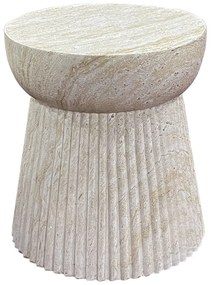 Măsuță auxiliară rotundă din piatră ø 37 cm Bonn – House Nordic