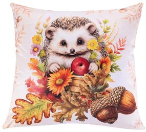 Set de 3 fețe pernuțe ANIMALE DE PĂDURE 45 x 45 cm