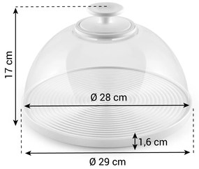 Bol cu capac din sticlă Tescoma DELICIA diametru28 cm