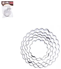 Forme din inox CERCULEŢ, 5 buc