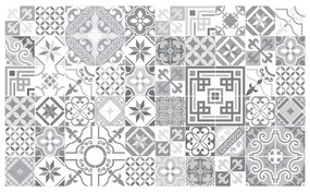 Set 60 autocolante de perete Ambiance Vintage Design Shade of Gray, 10 x 10 cm