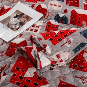 Cuvertura de pat WINTER COTTAGE, gri Dimensiune: 220 x 240 cm