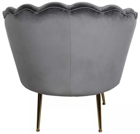 Fotoliu Ionia Velvet, gri