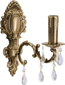 Aplica de perete din alama si cristal Venezia