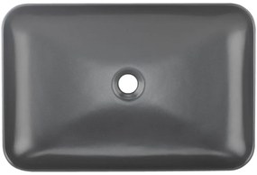 Lavoar pe blat Deante Tess negru-antracit 40x60cm