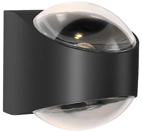 Aplică LED de exterior Zuma Line SJ12431 LUCENT LED/12W/230V IP65 negru