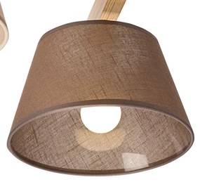 Lustr ANTONIO 3xE14/40W/230V, montaj plafon, stejar