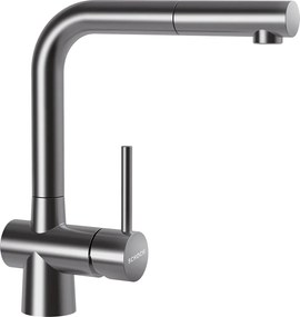 Baterie bucatarie Schock Laios Inox Periat cu cap extractibil, cartus ceramic