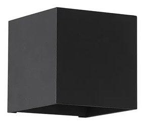 Aplica iluminat ambiental metal negru Newton Square