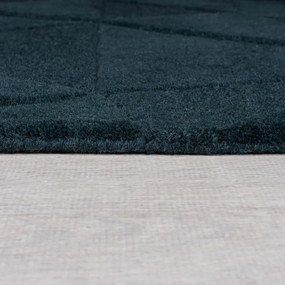 Covor albastru-verde țesut manual din lână 160x230 cm Shard Teal – Flair Rugs