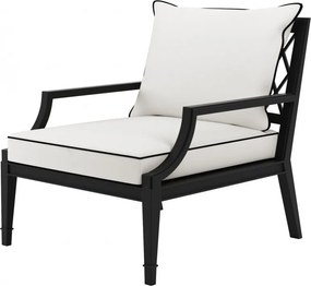 Fotoliu pentru interior si exterior Bella Vista, negru 113646 HZ