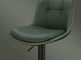 SCB3 - Set 2x Scaune Bar Negre / Maro / Gri / Verde - Piele ecologica