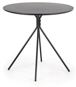 Masa rotunda neagra Fondi, 80X75 CM