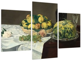 Tablou - Edouard Manet, Still Life with Melon and Peaches, reproducere (90x60 cm)