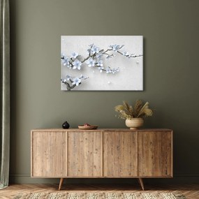 Tablou cu flori albastre (90x60 cm)
