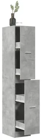 vidaXL Dulap de farmacie, gri beton, 30x41x174,5 cm, lemn prelucrat