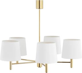 Brilagi - Candelabru cu tijă MONTE 5xE27/60W/230V crem/auriu