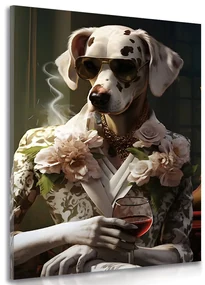 Tablou animal gangster cățea dalmată