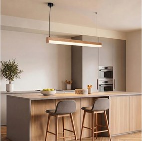 BRILAGI - Lustră LED pe cablu GARDALINE LED/100W/230V stejar