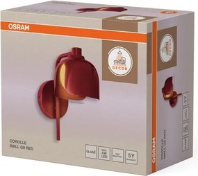 Osram - Aplică de perete DECOR COROLLE 1xG9/20W/230V roșie