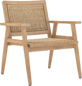 Fotoliu de grădină în culoare naturală din lemn masiv Sorrento – Bloomingville