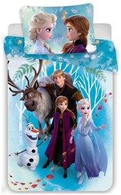 Disney Regatul de gheață Whispering Wind set de pat 140×200cm, 70×90 cm