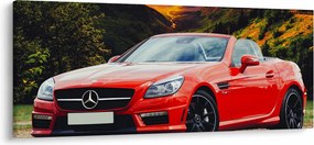 Tablou - Mercedes roșu (120x50 cm)