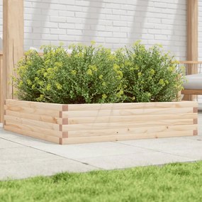 vidaXL Jardinieră de grădină, 100x100x23 cm, lemn masiv de pin