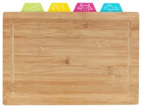 WENKO 53064100 - Tocător 32,5 x 22,5 cm maro/multicolor