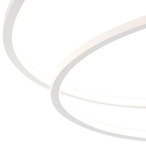 Plafoniera albă 78 cm cu LED 3 trepte reglabilă - Rowin
