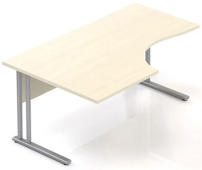 Masa ergonomica Visio 160 x 100 cm, stanga, paltin