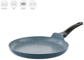 Tigaie pentru clatite Luigi Ferrero Prima FR-2832, 28x3 cm, Acoperire antiaderenta cu efect de marmura, Inductie, Albastru inchis