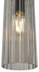 Lustra/Pendul design nordic Miella fumuriu